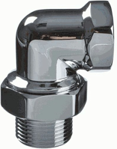 Американка угловая 1" для полотенцесушителя, в/н, хром (пара) TeRma