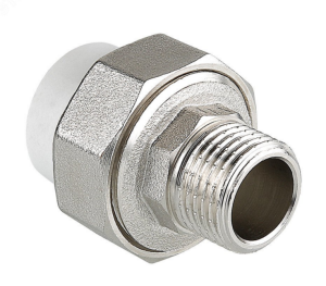 Муфта разъемная 20х3/4' НР полипропиленовая PPR американка, белая VALTEC