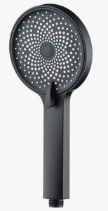 Лейка MELODIA LUXE 3 функции, d120мм, чёрная MKP26312BL_bk