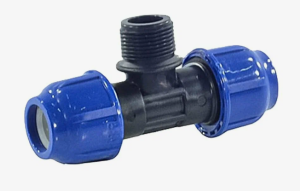 Тройник компрессионный 25x3/4" НР, PN 16, RTP