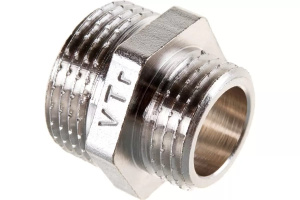 Ниппель НН 2'х1' переходной, никелированный VALTEC