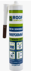 Герметик силиконовый универсальный Roof Complect беcцветный (260мл) Руфкомплект